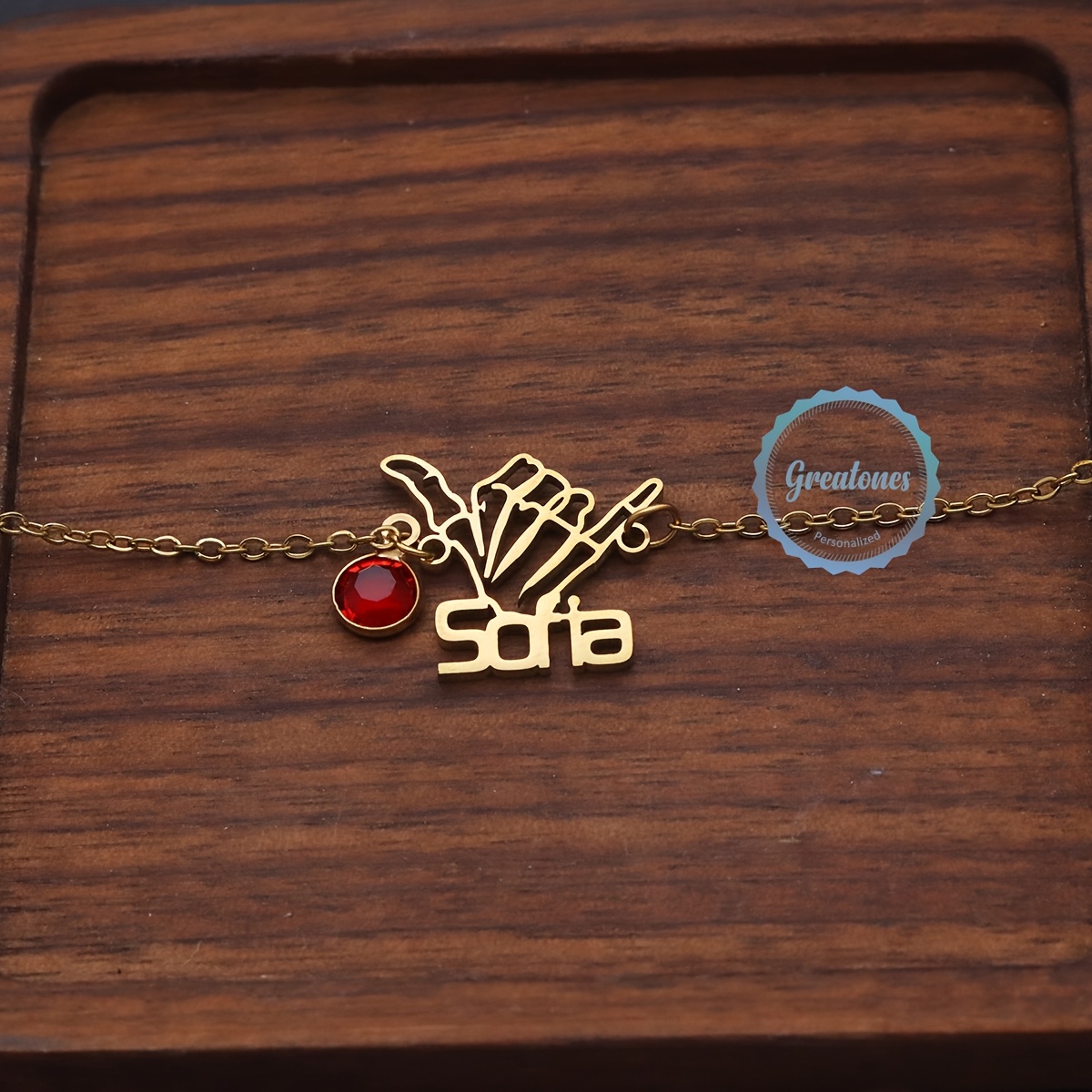 Custom Name Bracelet, Creative Personalized Hollow Design